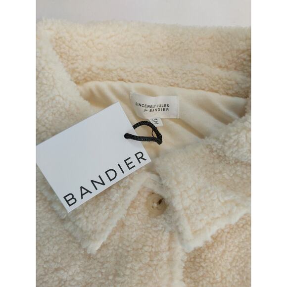Sincerely Jules for Bandier The Aspen Sherpa Jacket‎ Women Large Outerwear NWT - Picture 2 of 4